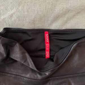 Spanx Black Faux Leather Leggings
